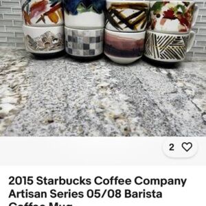 2015 Starbucks Coffee Artisan Series 05/08 Barista Coffee Mugs - $125 (Canandaig